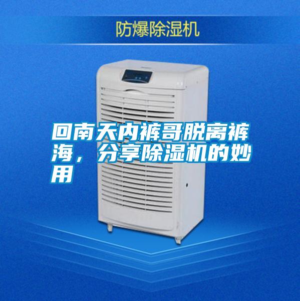 回南天內褲哥脫離褲海，分享除濕機的妙用