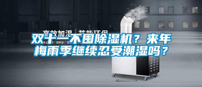 雙十一不囤除濕機？來年梅雨季繼續忍受潮濕嗎？