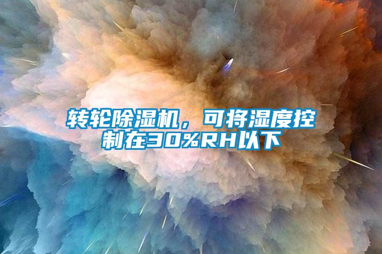 轉(zhuǎn)輪除濕機,可將濕度控制在30%RH以下