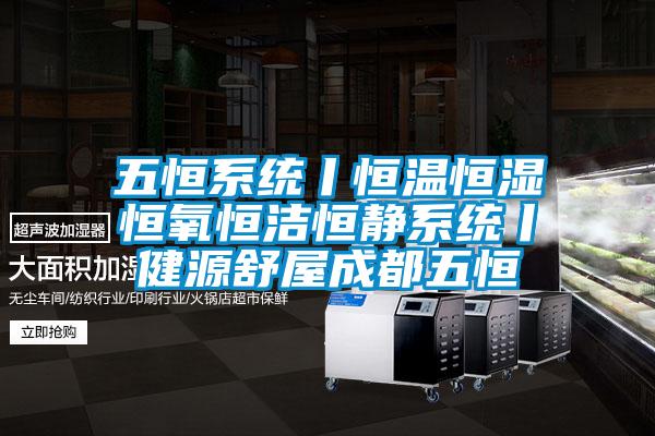 五恒系統丨恒溫恒濕恒氧恒潔恒靜系統丨健源舒屋成都五恒
