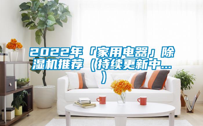 2022年「家用電器」除濕機推薦(持續更新中...)
